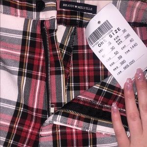 Brandy Melville plaid pants